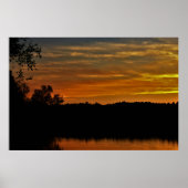Spooky Halloween Harvest Sunset Poster (Vorne)