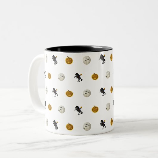 Spooky Halloween Headless Horseman Coffee Tasse (Vorderseite Links)