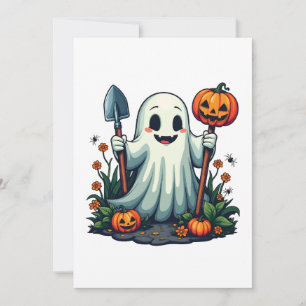 Spooky Halloween Herbstgartengürtel Pumpkin Einladung