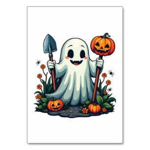 Spooky Halloween Herbstgartengürtel Pumpkin Tischnummer