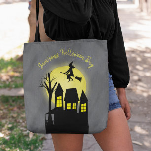 Spooky Halloween Hexe Personalisiert Tasche