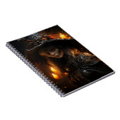 Spooky Halloween Hexe Phantastisches Cooles Portra Notizblock (Rechte Seite)