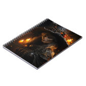 Spooky Halloween Hexe Phantastisches Cooles Portra Notizblock (Linke Seite)