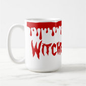 Spooky Halloween Hexen Brew Dripping Red Blood Kaffeetasse (Links)