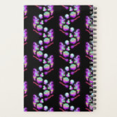 Spooky Halloween Hexenblume farbenfrohe Muster Planer (Rückseite)