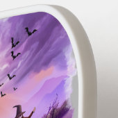 Spooky Halloween Hexenkürbis Pickleball Schläger (Linke Seite)