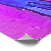 Spooky Halloween Houses Watercolor Poster (Ecke)