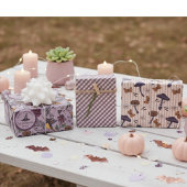 Spooky Halloween Hummingbird & Butterfly Garden Geschenkpapier Set