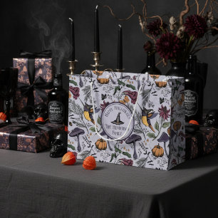 Spooky Halloween Hummingbird Garden Lila Große Geschenktüte