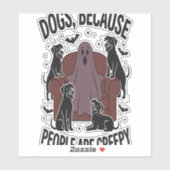 Spooky Halloween Hund Spooky Ghost 2 Aufkleber (Blatt)