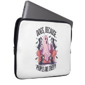 Spooky Halloween Hund Spooky Ghost (2) Laptopschutzhülle (Vorne Rechts)