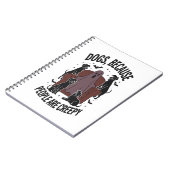 Spooky Halloween Hund Spooky Ghost 2 Notizblock (Linke Seite)