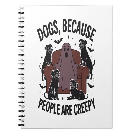 Spooky Halloween Hund Spooky Ghost 2 Notizblock (Vorderseite)