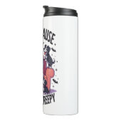 Spooky Halloween Hund Spooky Ghost (2) Thermosbecher (Nach rechts gedreht)