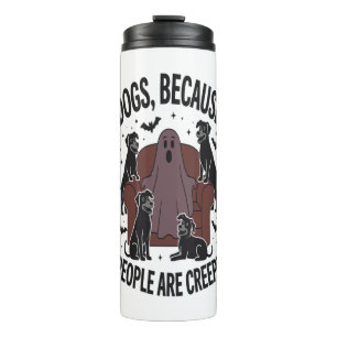 Spooky Halloween Hund Spooky Ghost 2 Thermosbecher