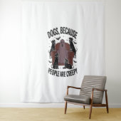 Spooky Halloween Hund Spooky Ghost 2 Wandteppich (Beispiel)