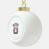 Spooky Halloween Hund Spooky Ghost Keramik Kugel-Ornament (Rechts)