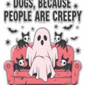 Spooky Halloween Hund Spooky Ghost Png 2 Aufkleber (Vorderseite)