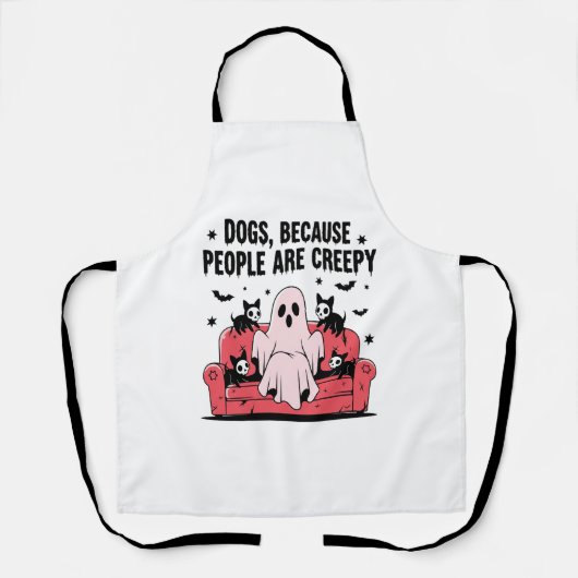 Spooky Halloween Hund Spooky Ghost Png 2 Schürze (Vorderseite)