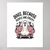 Spooky Halloween Hund Spooky Ghost Poster (Vorne)