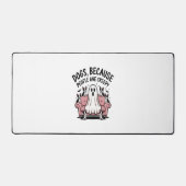 Spooky Halloween Hund Spooky Ghost Schreibtischunterlage (Vorderseite)