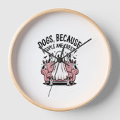 Spooky Halloween Hund Spooky Ghost Uhr (Vorderseite)