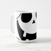 Spooky Halloween Jack-o-Laternen Kürbisgesicht Kaffeetasse (Vorderseite Links)