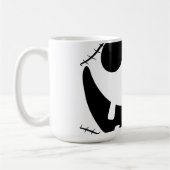 Spooky Halloween Jack-o-Laternen Kürbisgesicht Kaffeetasse (Links)