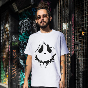 Spooky Halloween Jack-o-Laternen Kürbisgesicht T-Shirt