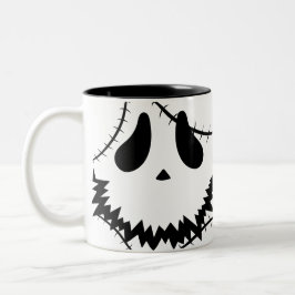 Spooky Halloween Jack-o-Laternen Kürbisgesicht Zweifarbige Tasse