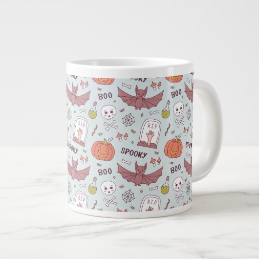 Spooky Halloween Jumbo-Tasse (Vorderseite Rechts)