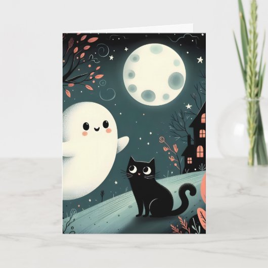 Spooky Halloween Karte (Vorderseite)