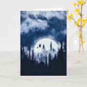 Spooky Halloween Karte (Gelbe Blume)