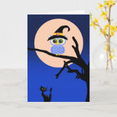 Spooky Halloween Karte (Gelbe Blume)