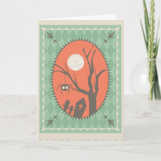 Spooky Halloween Karte (Vorderseite)