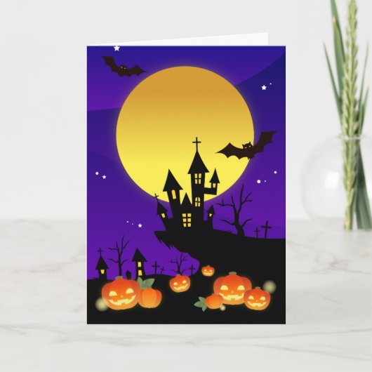 Spooky Halloween Karte (Vorderseite)