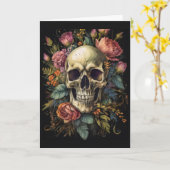 Spooky Halloween Karte (Gelbe Blume)
