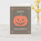 Spooky Halloween Karte (Gelbe Blume)