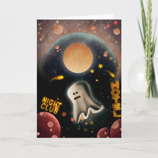 Spooky Halloween Karte (Vorderseite)
