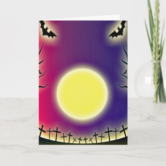 Spooky Halloween Karte (Vorderseite)