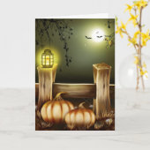 Spooky Halloween Karte (Gelbe Blume)