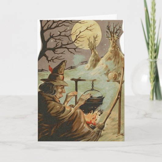 Spooky Halloween Karte (Vorderseite)