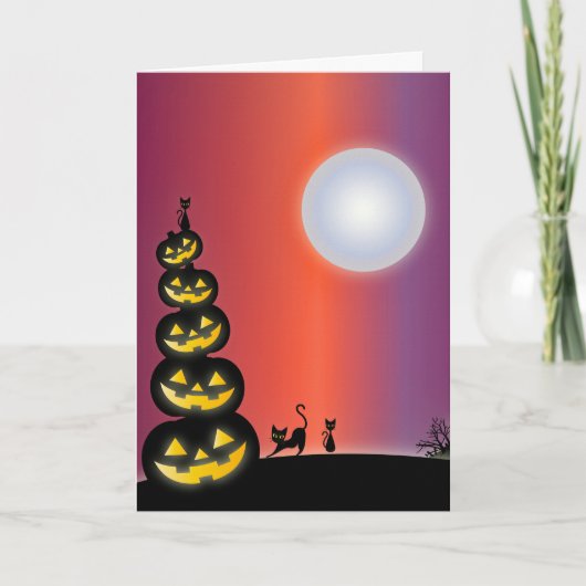Spooky Halloween Karte (Vorderseite)