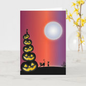 Spooky Halloween Karte (Gelbe Blume)