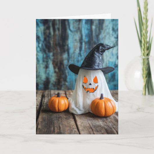 Spooky Halloween Karte (Vorderseite)