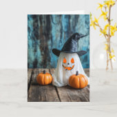 Spooky Halloween Karte (Gelbe Blume)
