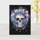 Spooky Halloween Karte (Gelbe Blume)