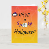 Spooky Halloween Karte (Gelbe Blume)