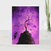 Spooky Halloween Karte (Vorderseite)