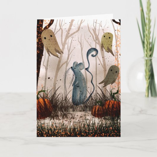 Spooky Halloween Karte (Vorderseite)